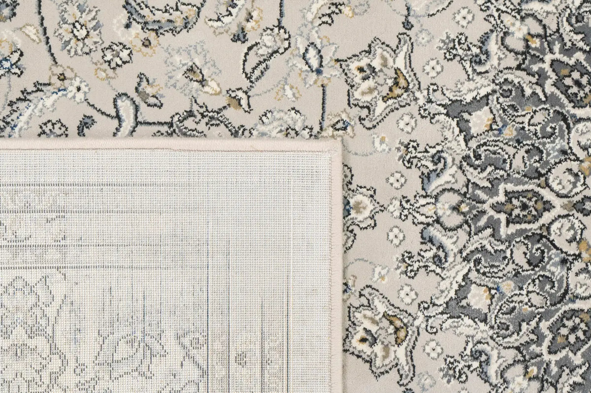 Dynamic Rugs Ancient Garden 57119 Soft Grey / Cream Rugs - Corner