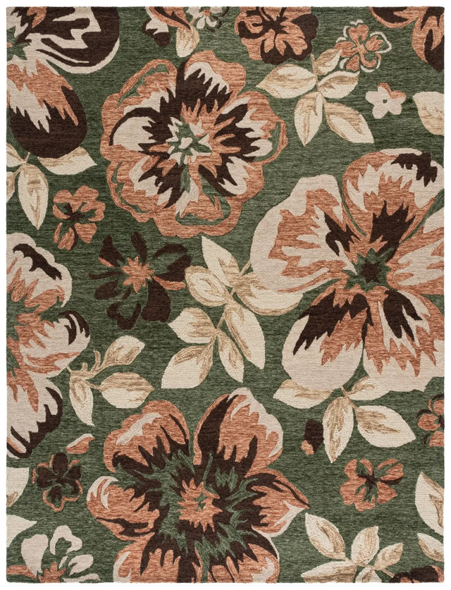 Safavieh Jardin 8'-0" x 10'-0" Rug in Green / Pink
