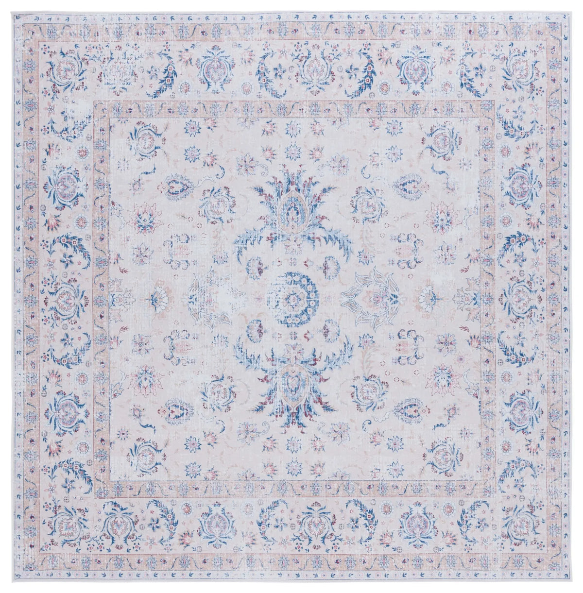 Safavieh Tucson 6'-0" x 6'-0" Rug in Ivory / Blue