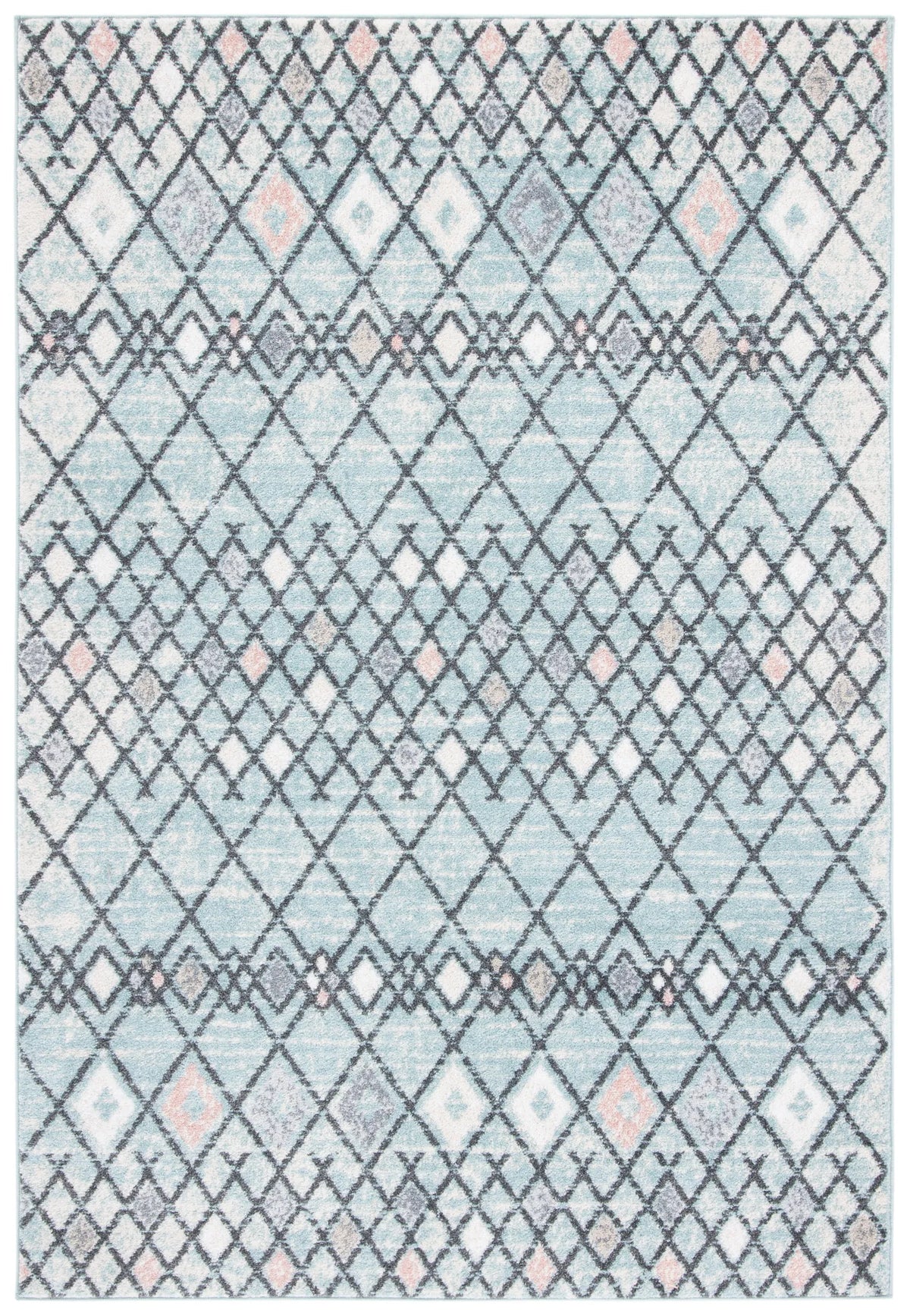 Safavieh Amsterdam 4'-0" x 6'-0" Rug in Light Blue / Ivory