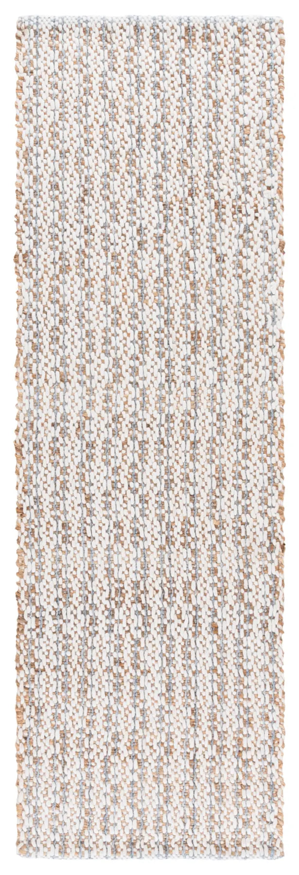 Safavieh Natural Fiber 2'-3" x 8'-0" Rug in Natural / Light Blue