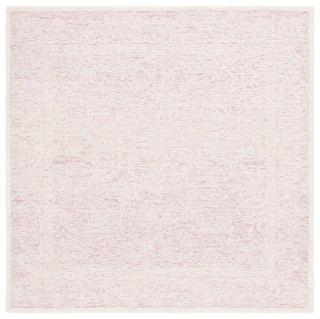 Safavieh Ebony 6'-0" x 6'-0" Rug in Pink / Ivory