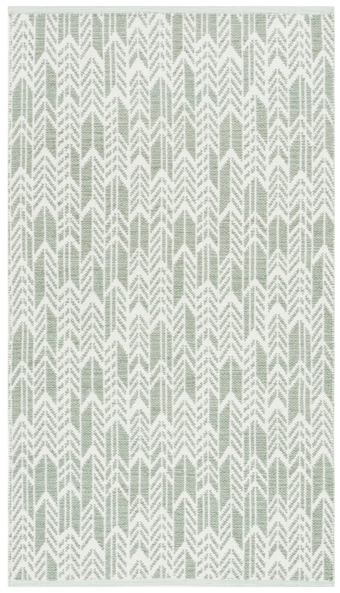 Safavieh Montauk 3'-0" x 5'-0" Rug in Light Green / Ivory