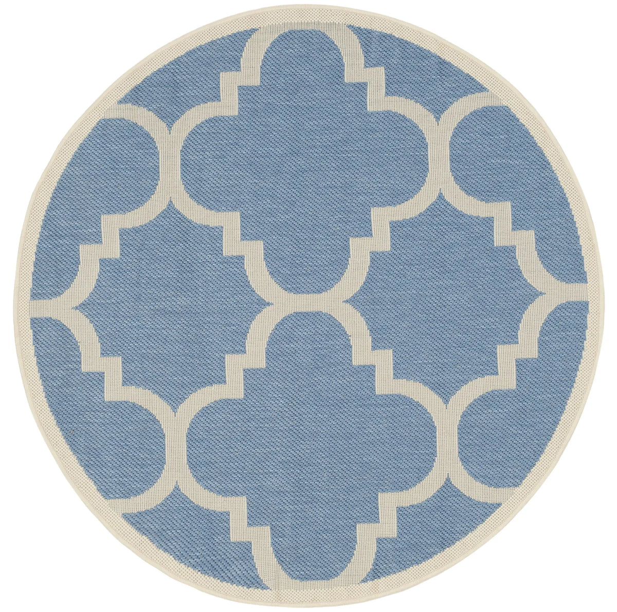 Safavieh Courtyard 4'-0" x 4'-0" Rug in Blue / Beige