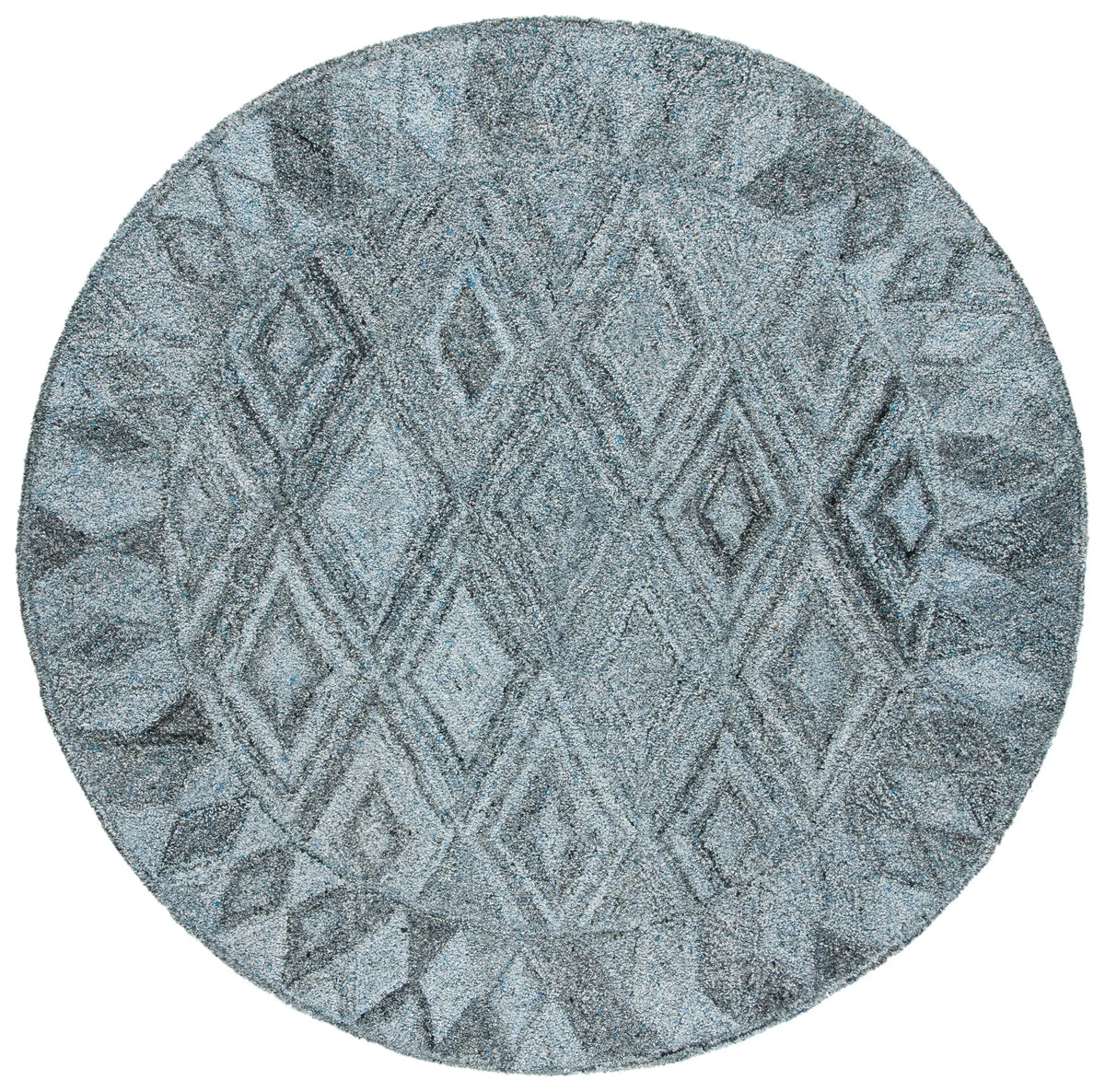 Safavieh Abstract 6'-0" x 6'-0" Rug in Blue / Black