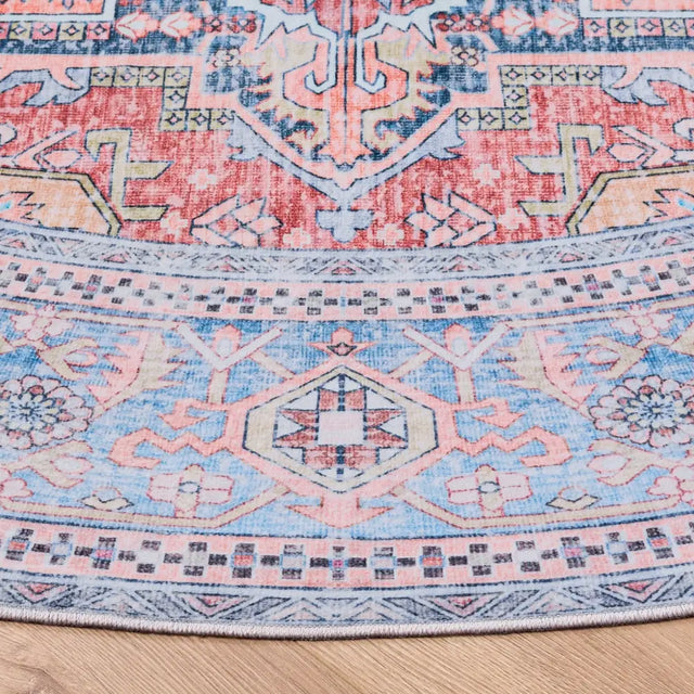 Safavieh Arizona 6'-0" x 6'-0" Rug in Rust / Blue