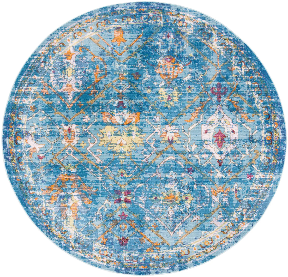 Safavieh Aria 6'-5" x 6'-5" Rug in Blue / Multi