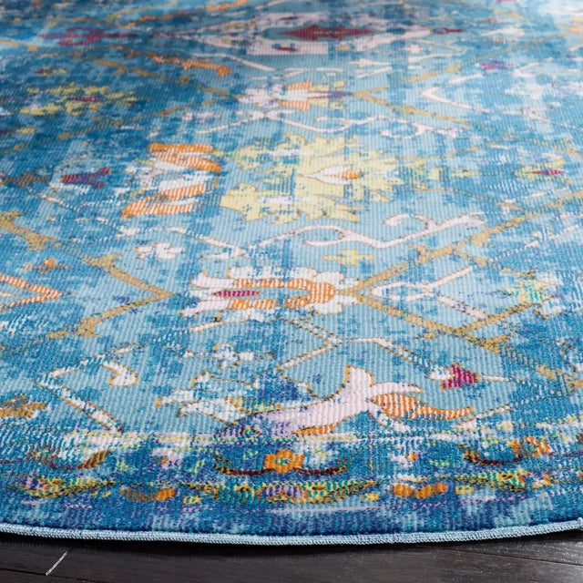Safavieh Aria 6'-5" x 6'-5" Rug in Blue / Multi