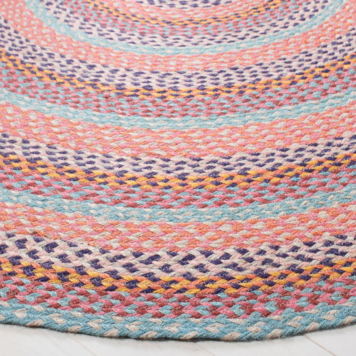 Safavieh Cape Cod 5'-0" x 5'-0" Rug in Pink / Blue