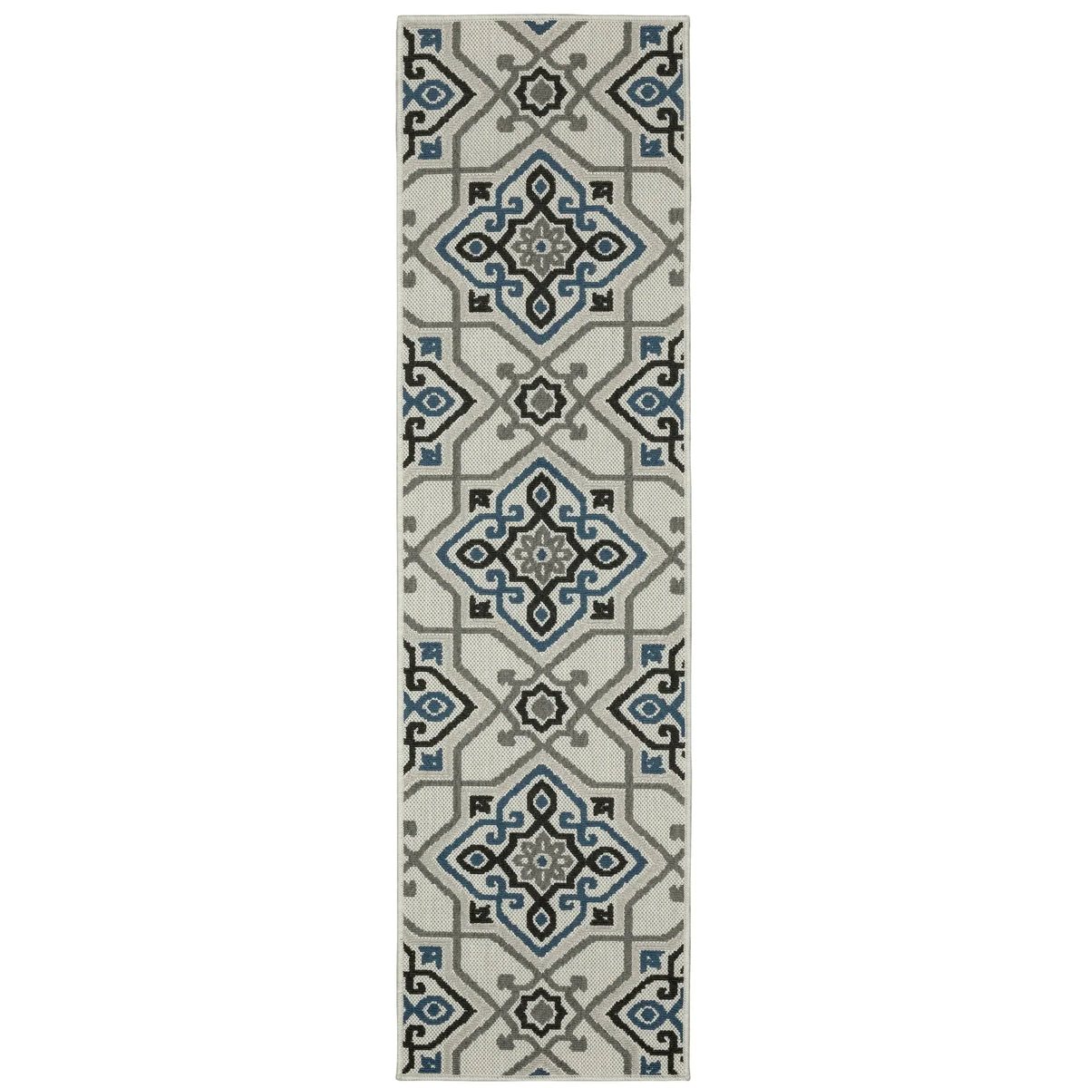Oriental Weavers Torrey 004Y1 Beige/ Blue Rug - runner