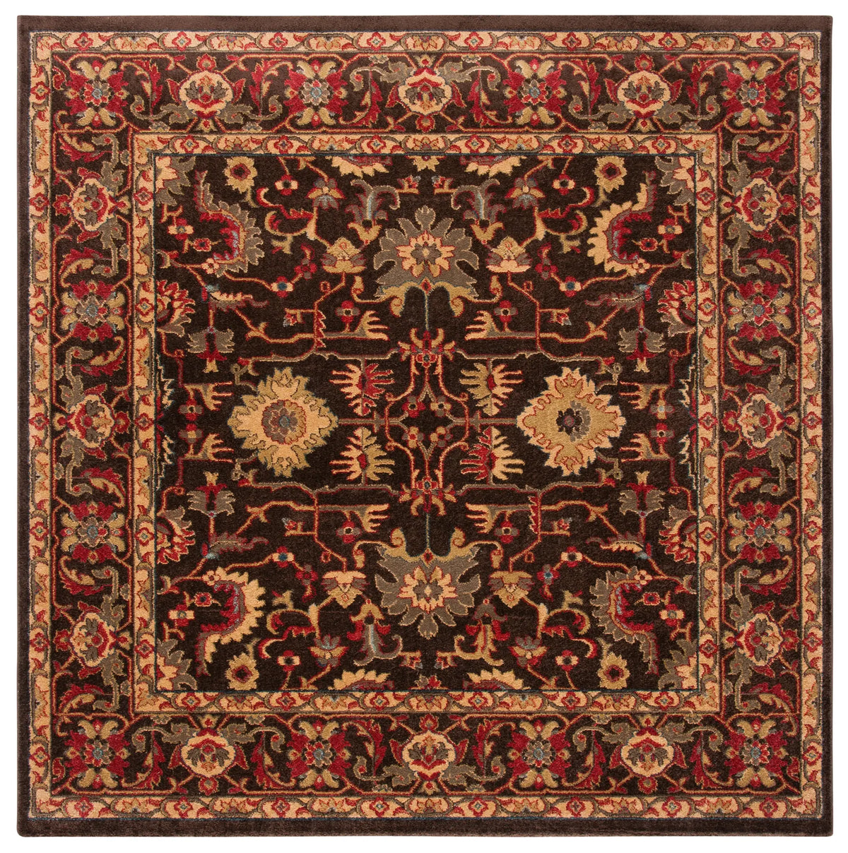 Safavieh Mahal 6'-7" x 6'-7" Rug in Brown / Beige