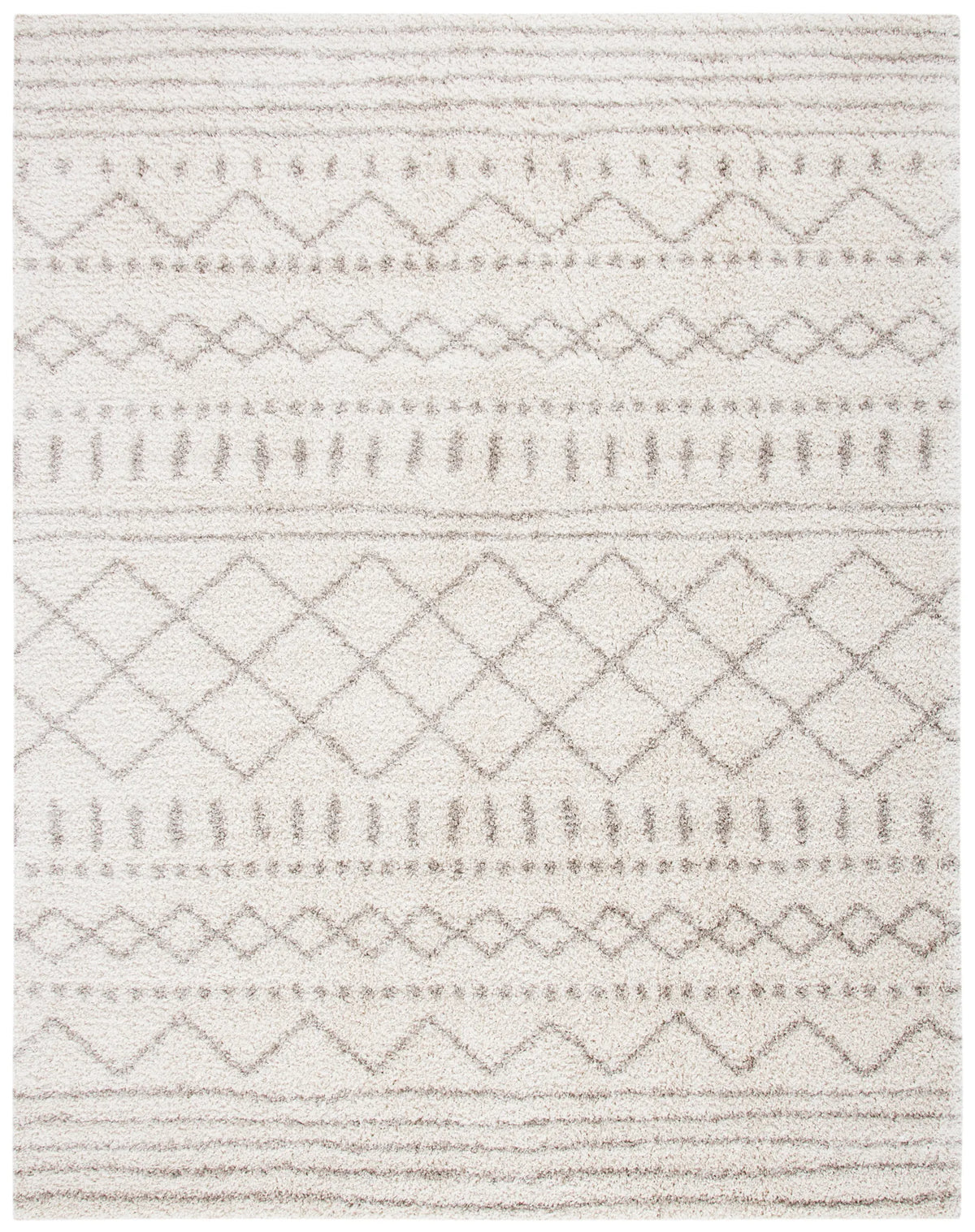 Safavieh Arizona Shag 10'-0" x 14'-0" Rug in Ivory / Beige