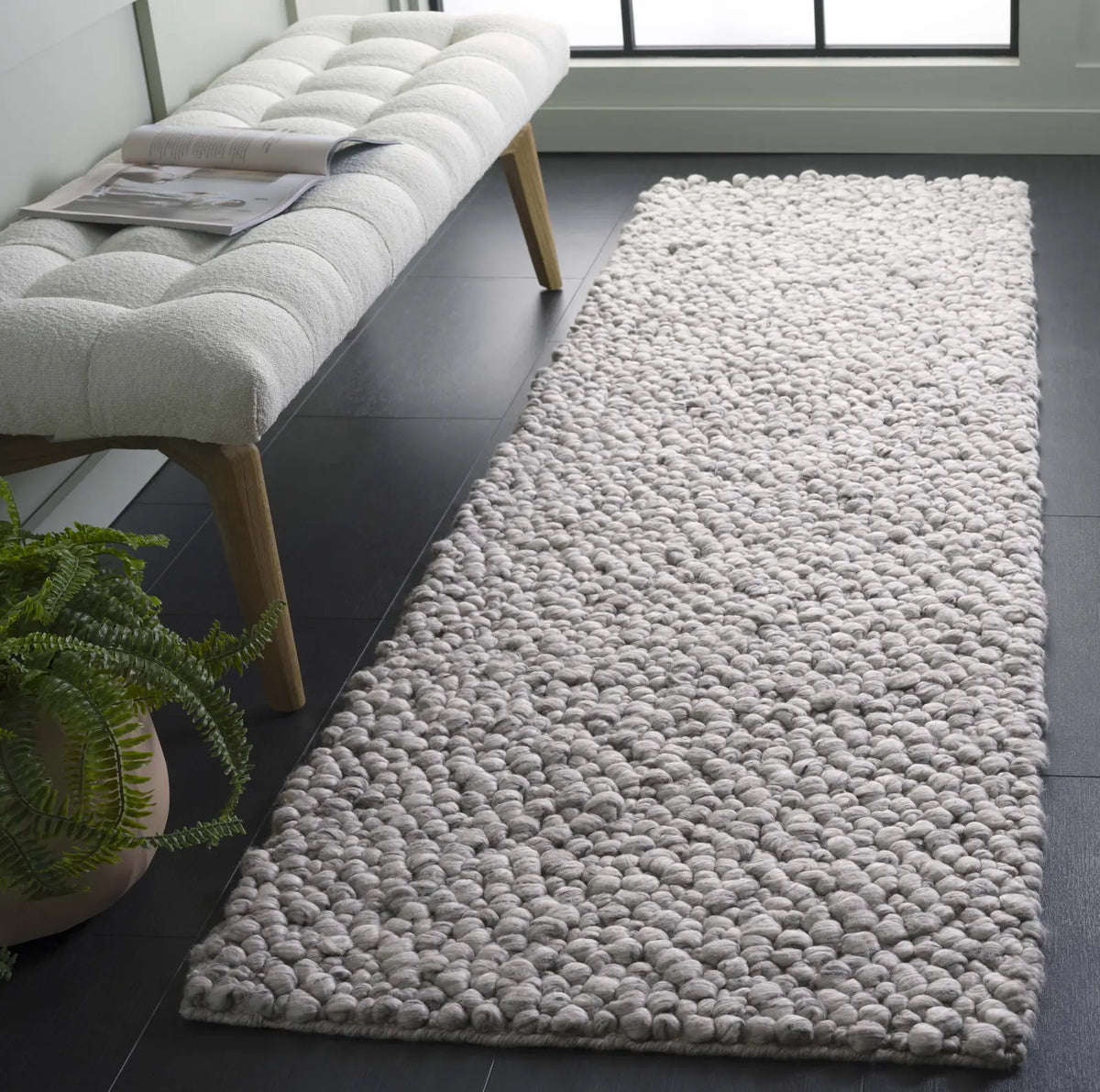Safavieh Natura 2'-3" x 8'-0" Rug in Light Grey