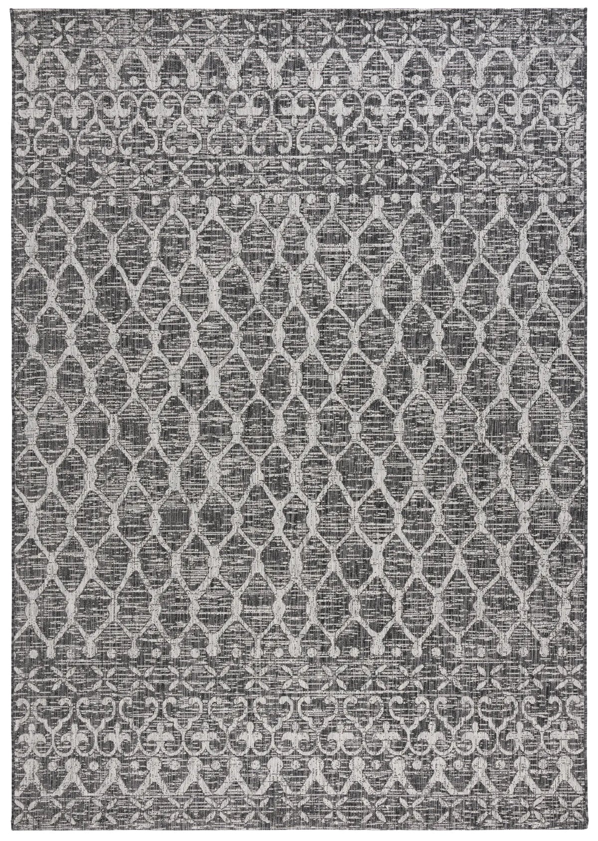 Safavieh Courtyard 8'-0" x 11'-0" Rug in Black / Grey