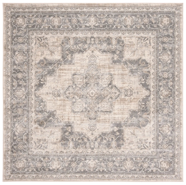 Safavieh Brentwood 5'-0" x 5'-0" Rug in Cream / Grey