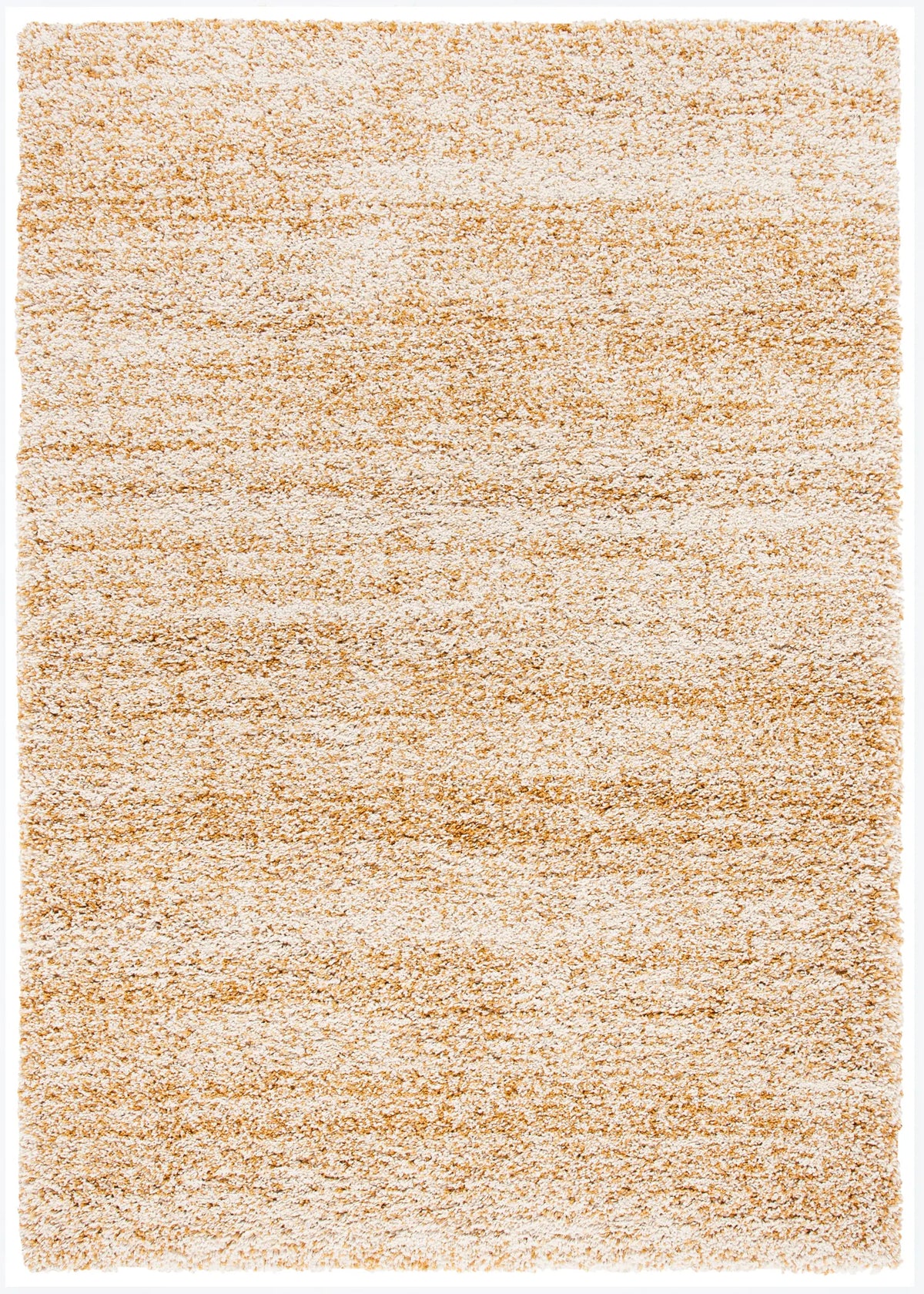 Safavieh Hudson Shag 4'-0" x 6'-0" Rug in Ivory / Gold