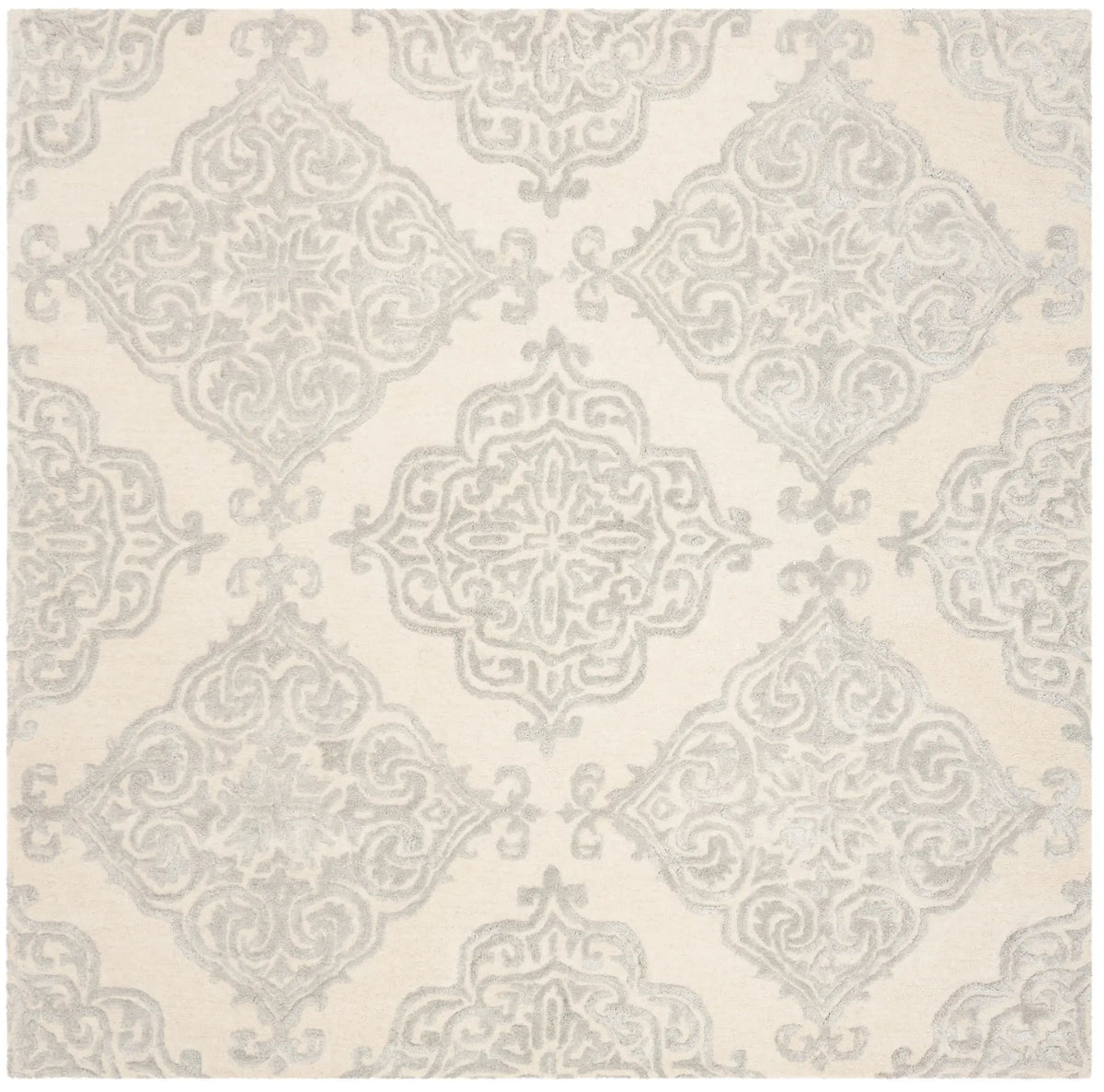 Safavieh Glamour 6'-0" x 6'-0" Rug in Ivory / Silver