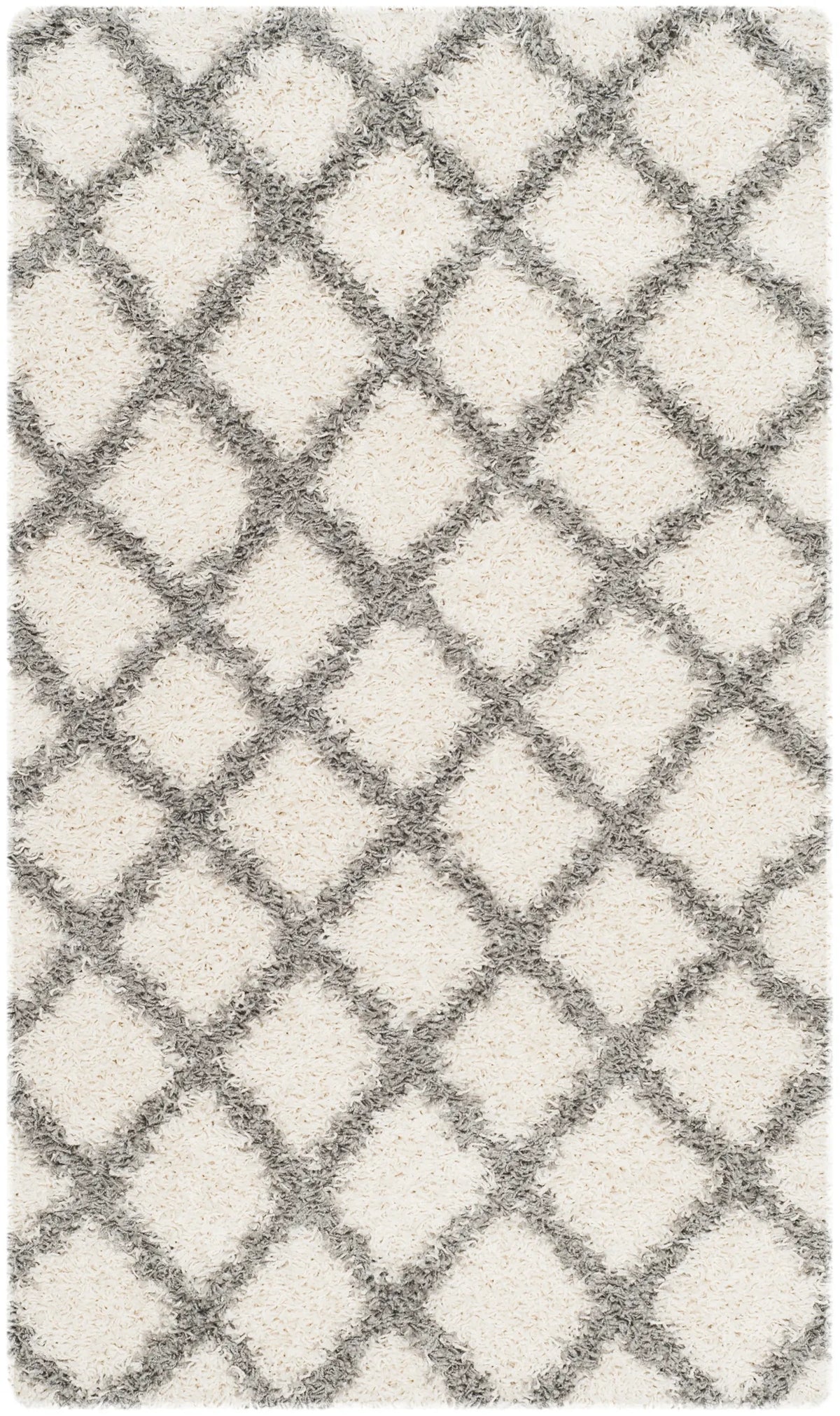 Safavieh Sgd-Dallas Shag 3'-0" x 5'-0" Rug in Ivory / Grey