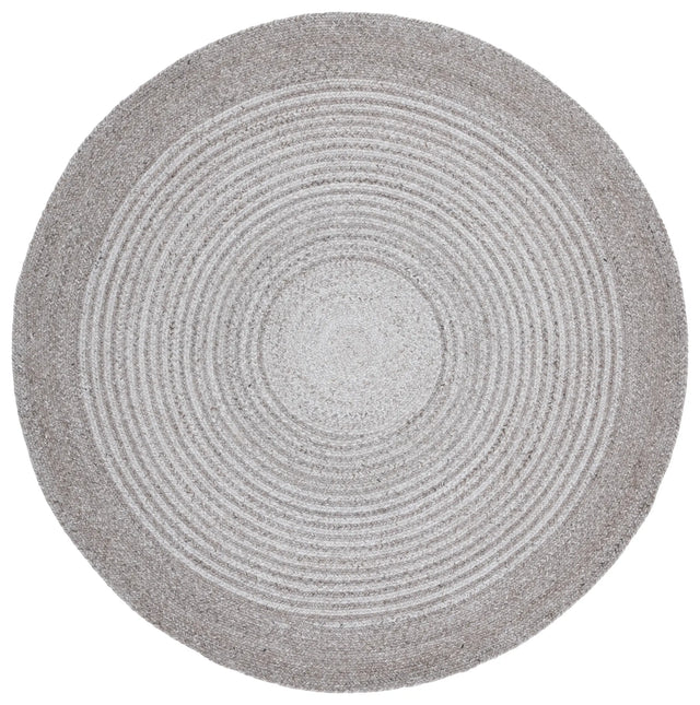 Safavieh Braided 5'-0" x 5'-0" Rug in Light Grey