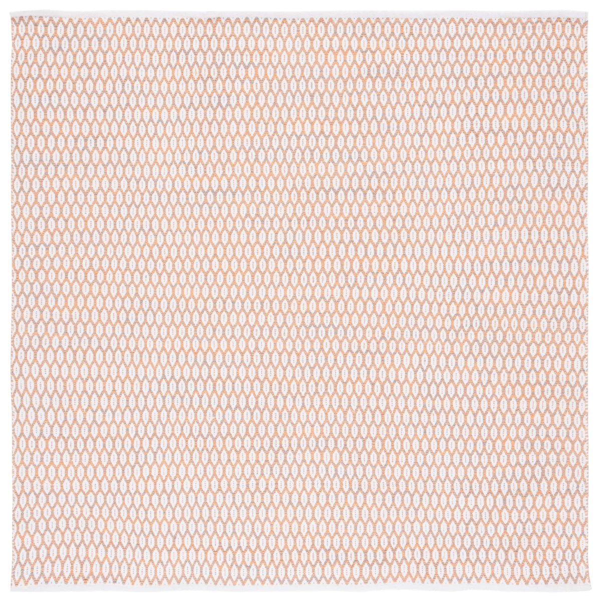 Safavieh Montauk 6'-0" x 6'-0" Rug in Orange / Ivory