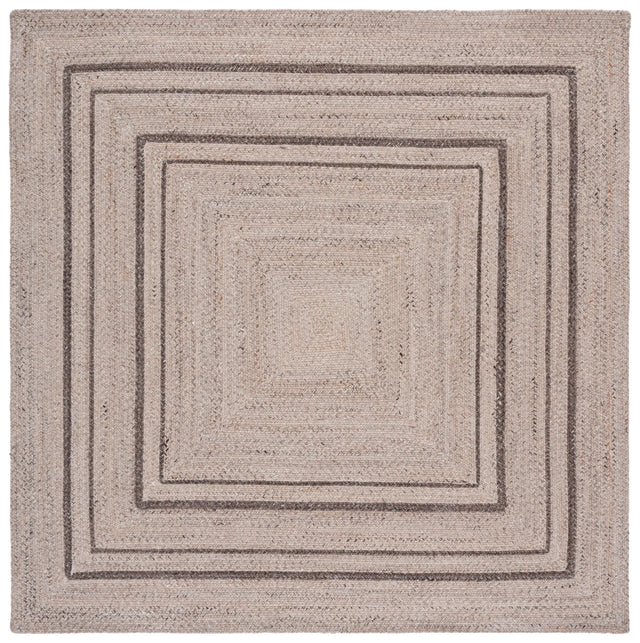 Safavieh Braided 6'-0" x 6'-0" Rug in Beige / Brown