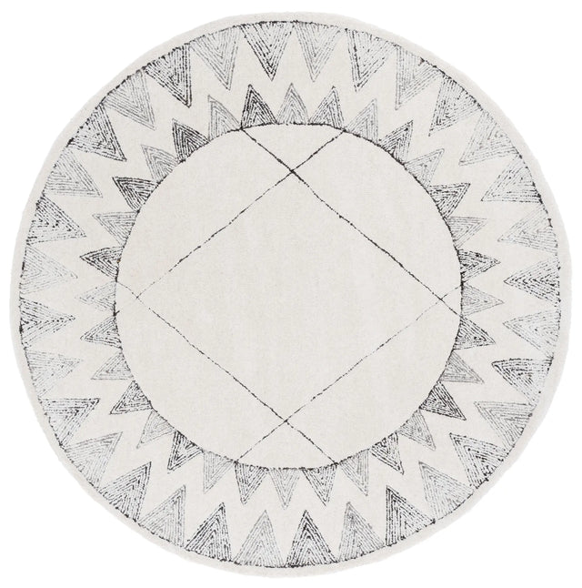 Safavieh Kenya 6'-0" x 6'-0" Rug in Ivory / Black