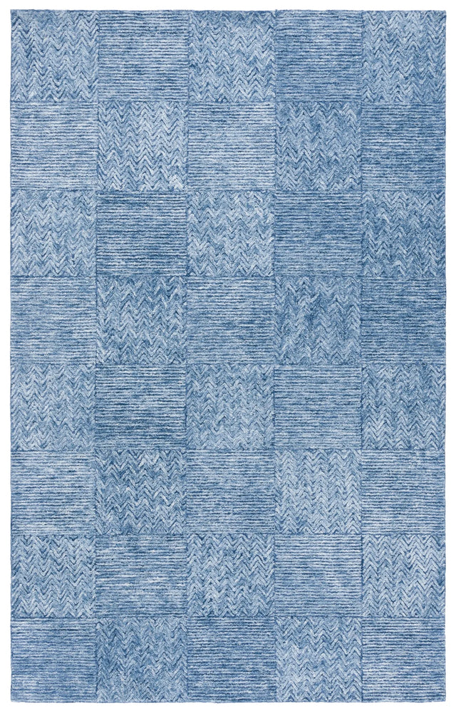 Safavieh Soho 4'-0" x 6'-0" Rug in Dark Blue / Ivory