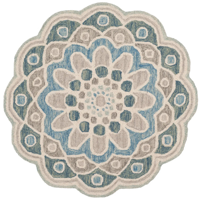 Safavieh Novelty 3'-0" x 3'-0" Rug in Grey / Blue