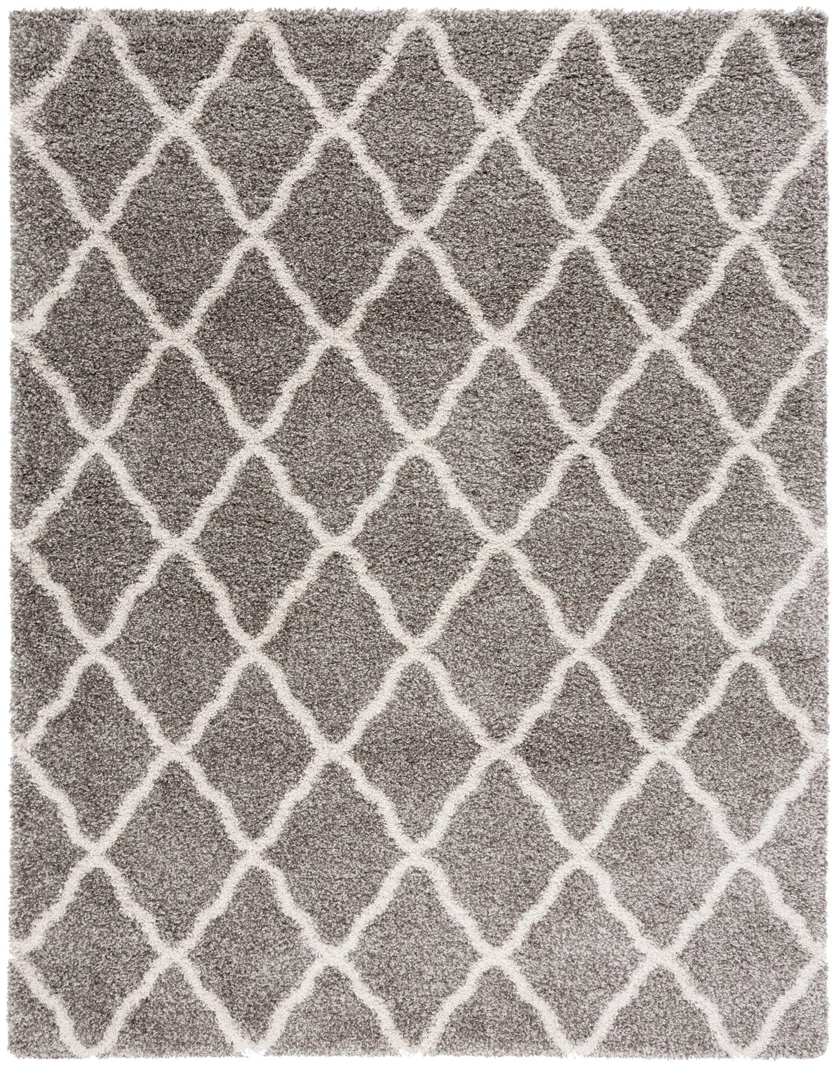 Safavieh Hudson Shag 10'-0" x 14'-0" Rug in Grey / Ivory