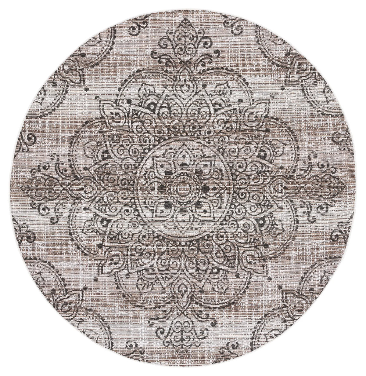 Safavieh Havana 6'-7" x 6'-7" Rug in Light Brown / Black