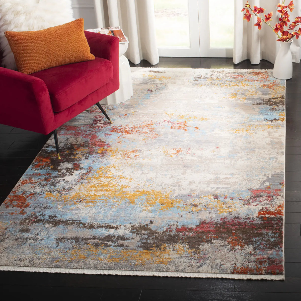 Safavieh Vintage Persian 5'-0" x 7'-6" Rug in Grey / Multi
