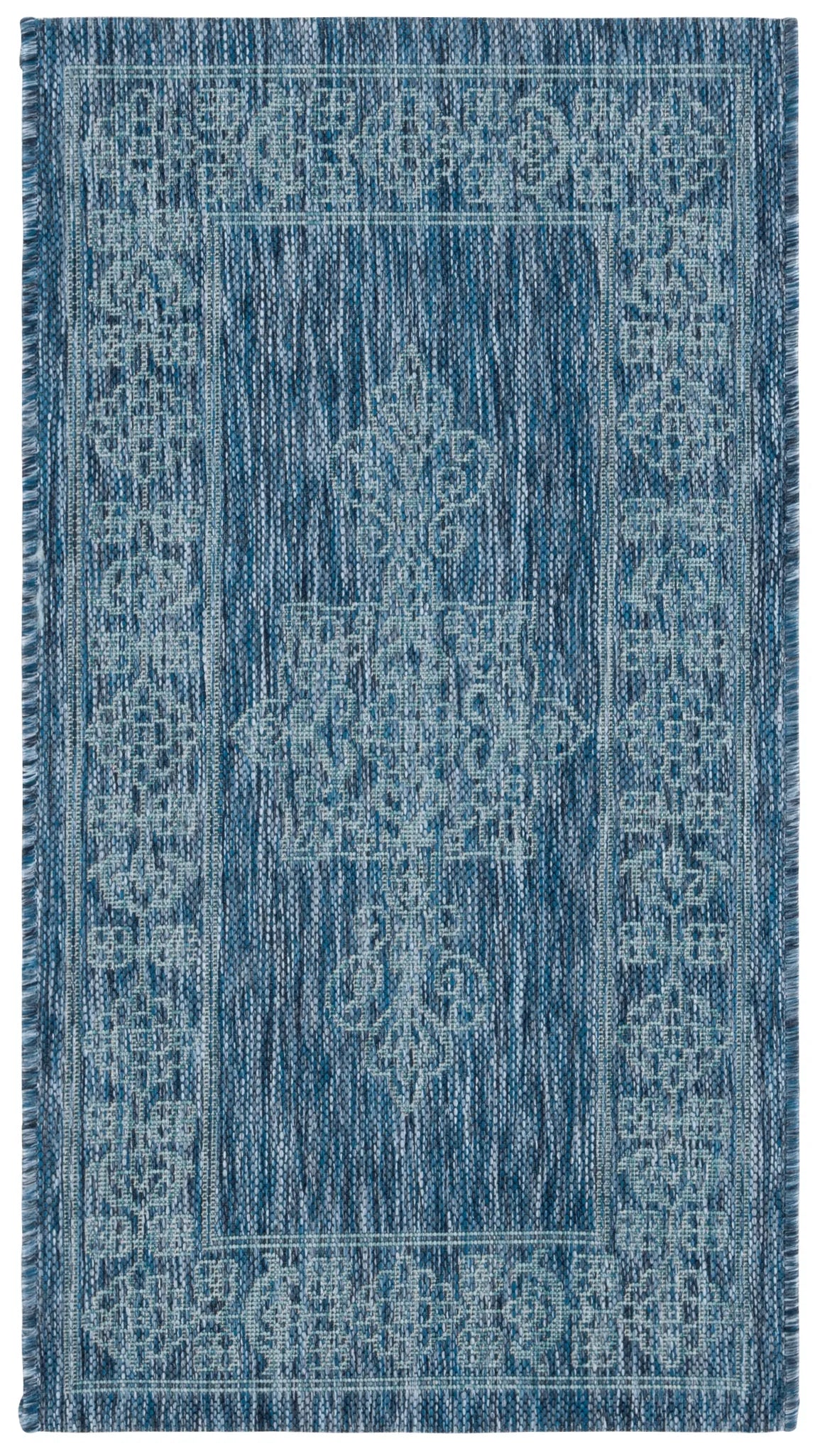 Safavieh Courtyard 2'-0" x 3'-7" Rug in Navy / Ivory