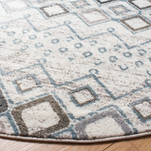 Safavieh Amsterdam 10'-0" x 10'-0" Rug in Ivory / Grey
