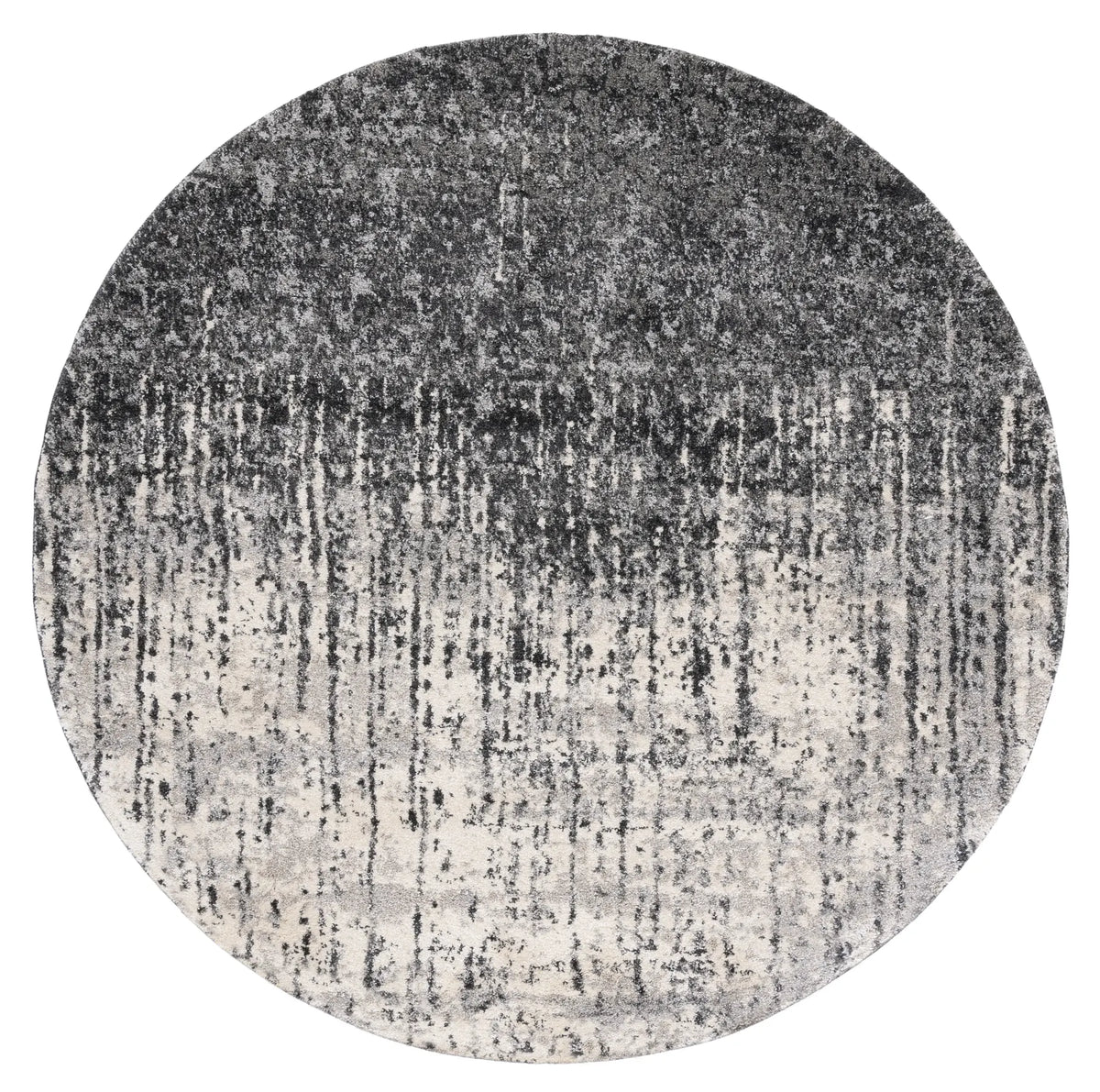 Safavieh Retro 6'-0" x 6'-0" Rug in Black / Light Grey