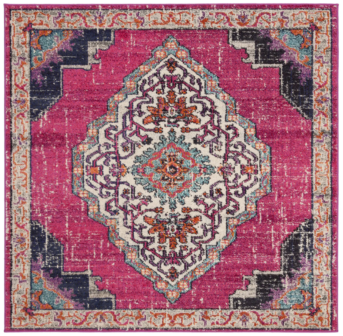 Safavieh Monaco 5'-0" x 5'-0" Rug in Pink / Multi