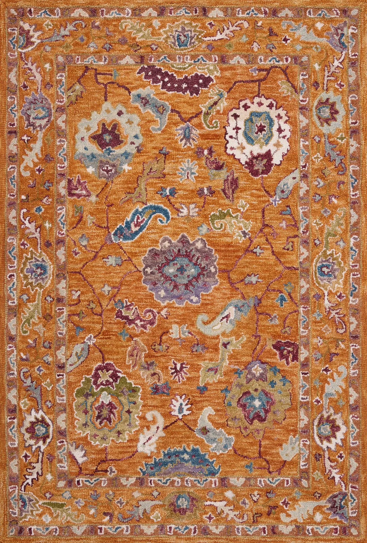Loloi Padma Pma-01 Orange/Multi Rugs - main flat
