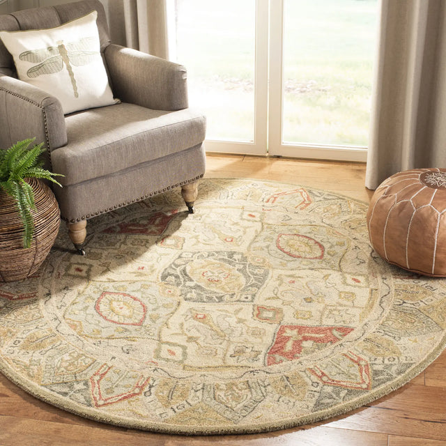 Safavieh Anatolia 6'-0" x 6'-0" Rug in Beige / Multi