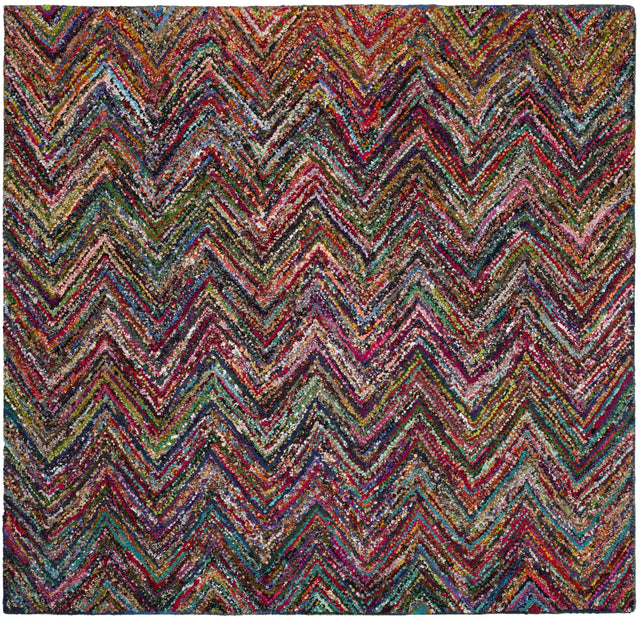 Safavieh Nantucket 6'-0" x 6'-0" Rug in Blue / Multi