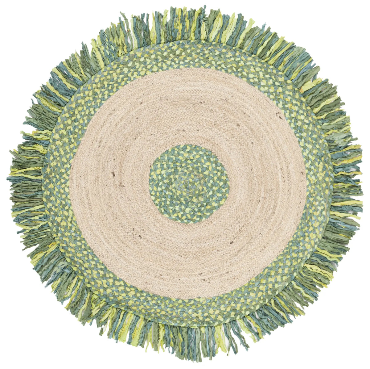 Safavieh Cape Cod 4'-0" x 4'-0" Rug in Green / Natural