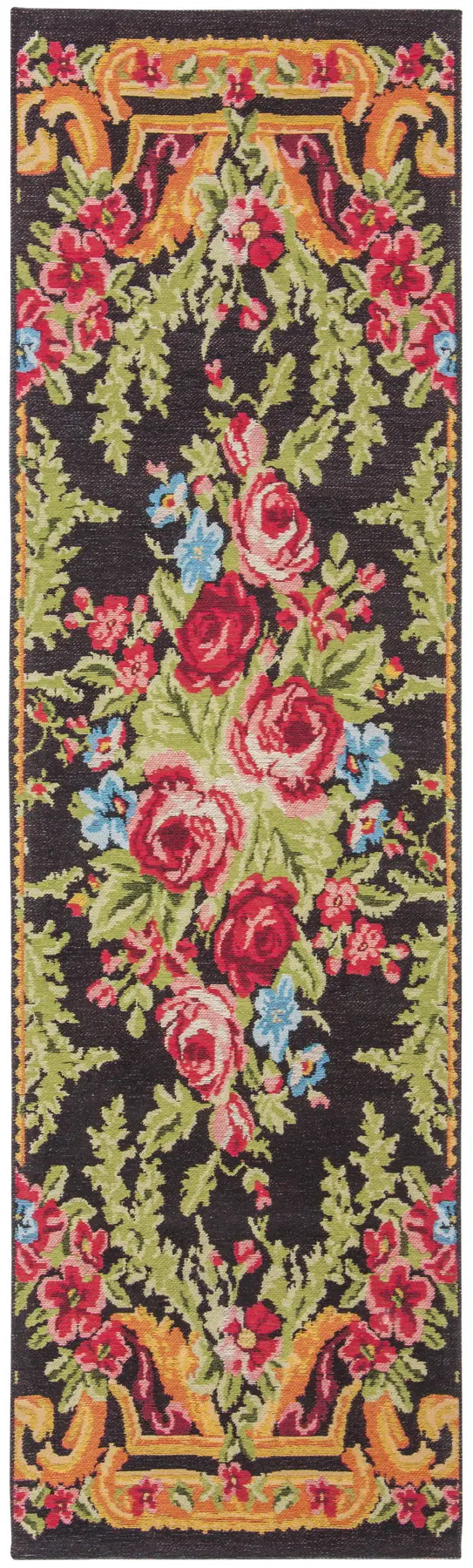 Safavieh Classic Vintage 2'-3" x 8'-0" Rug in Black / Rose