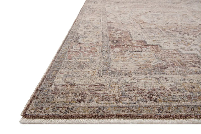 Loloi Lyra Lyr-06 Berry/Stone Rug - rug corner