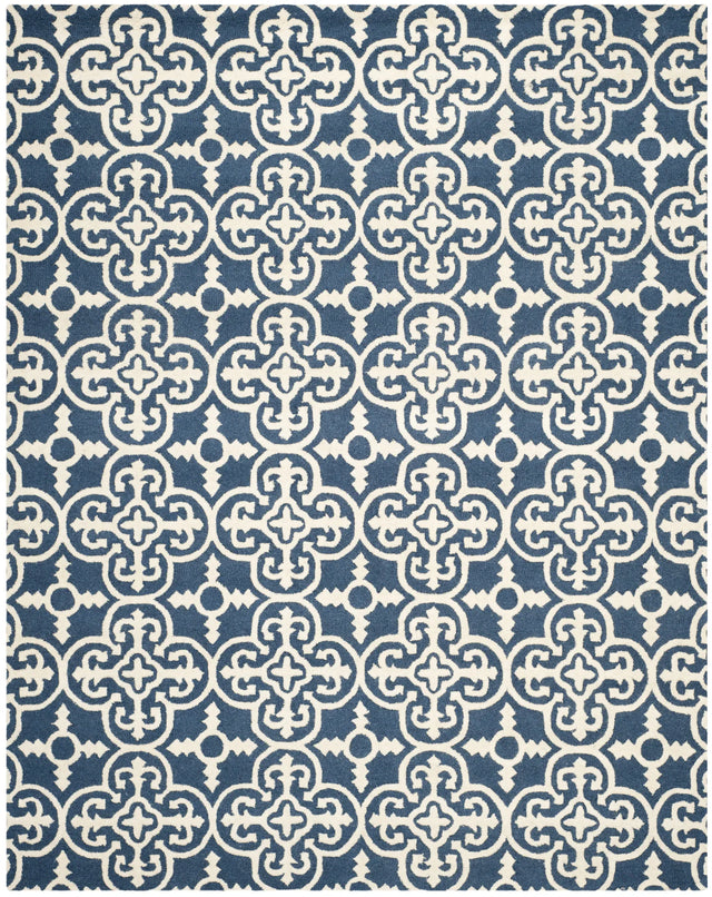 Safavieh Cambridge 10'-0" x 14'-0" Rug in Navy / Ivory