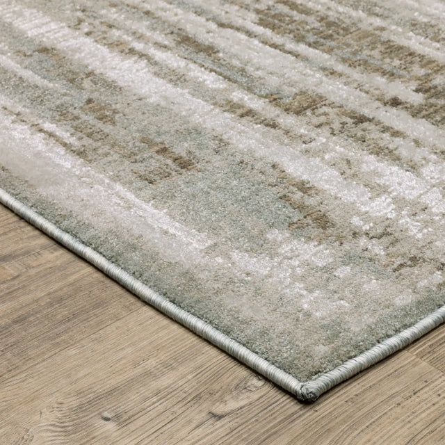 Oriental Weavers Sphinx Mallory MAL07 Blue Rugs - corner detail
