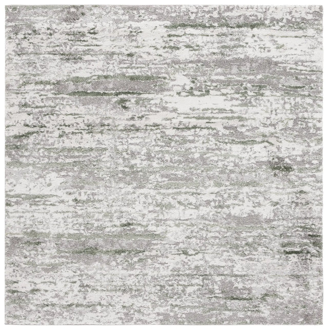 Safavieh Century 300 6'-7" x 6'-7" Rug in Grey / Dark Green