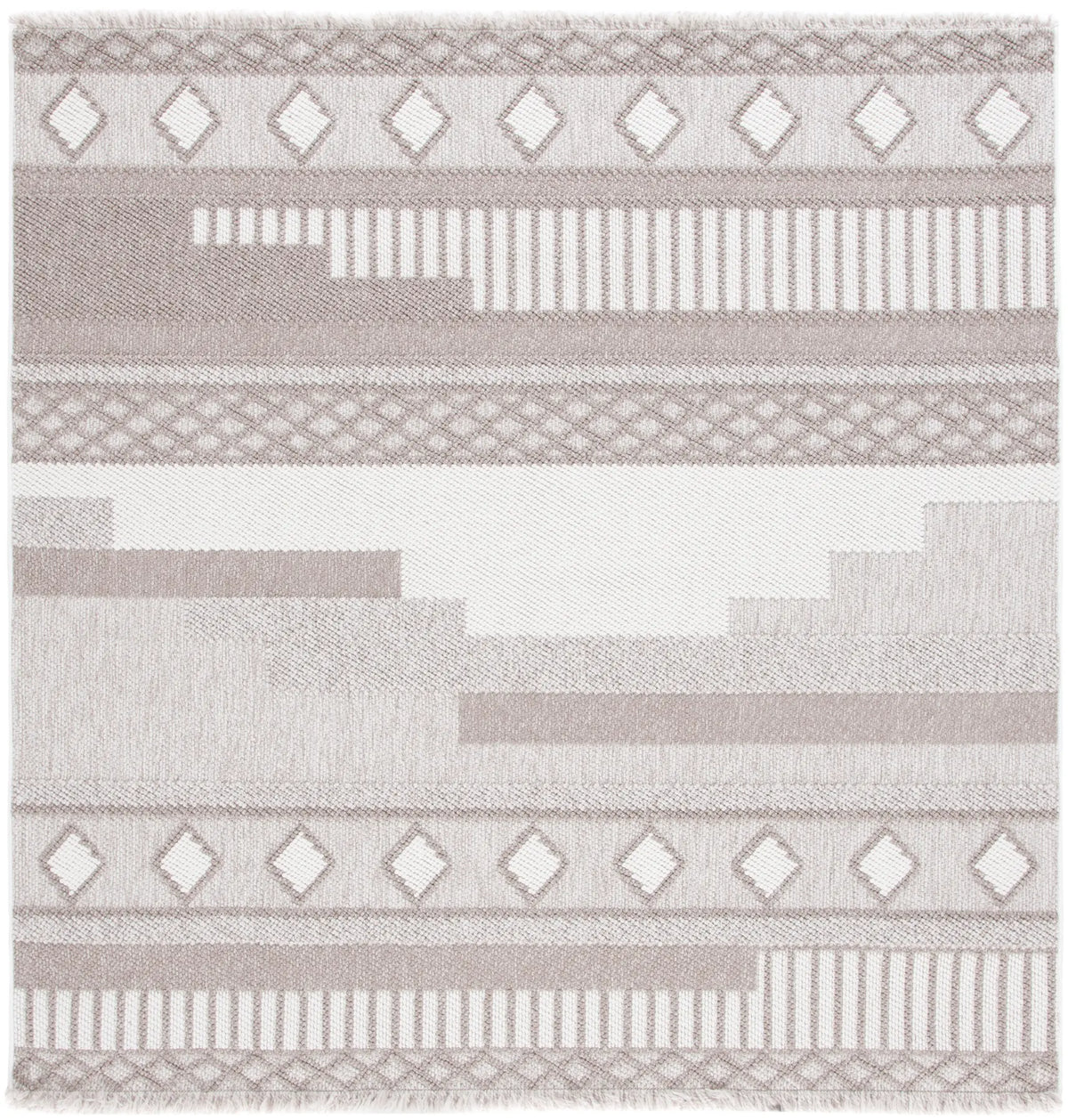 Safavieh Lotus 6'-7" x 6'-7" Rug in Ivory / Beige