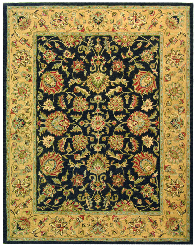 Safavieh Heritage 9'-6" x 13'-6" Rug in Charcoal / Gold