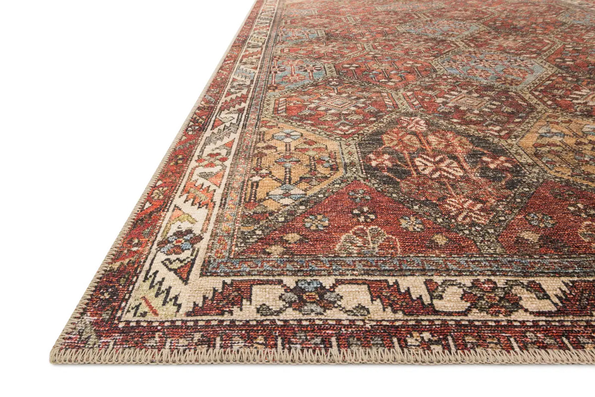 Loloi Loren Lq-16 Spice/Multi Rugs - rug corner