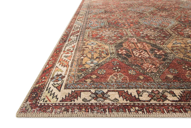 Loloi Loren Lq-16 Spice/Multi Rugs - rug corner