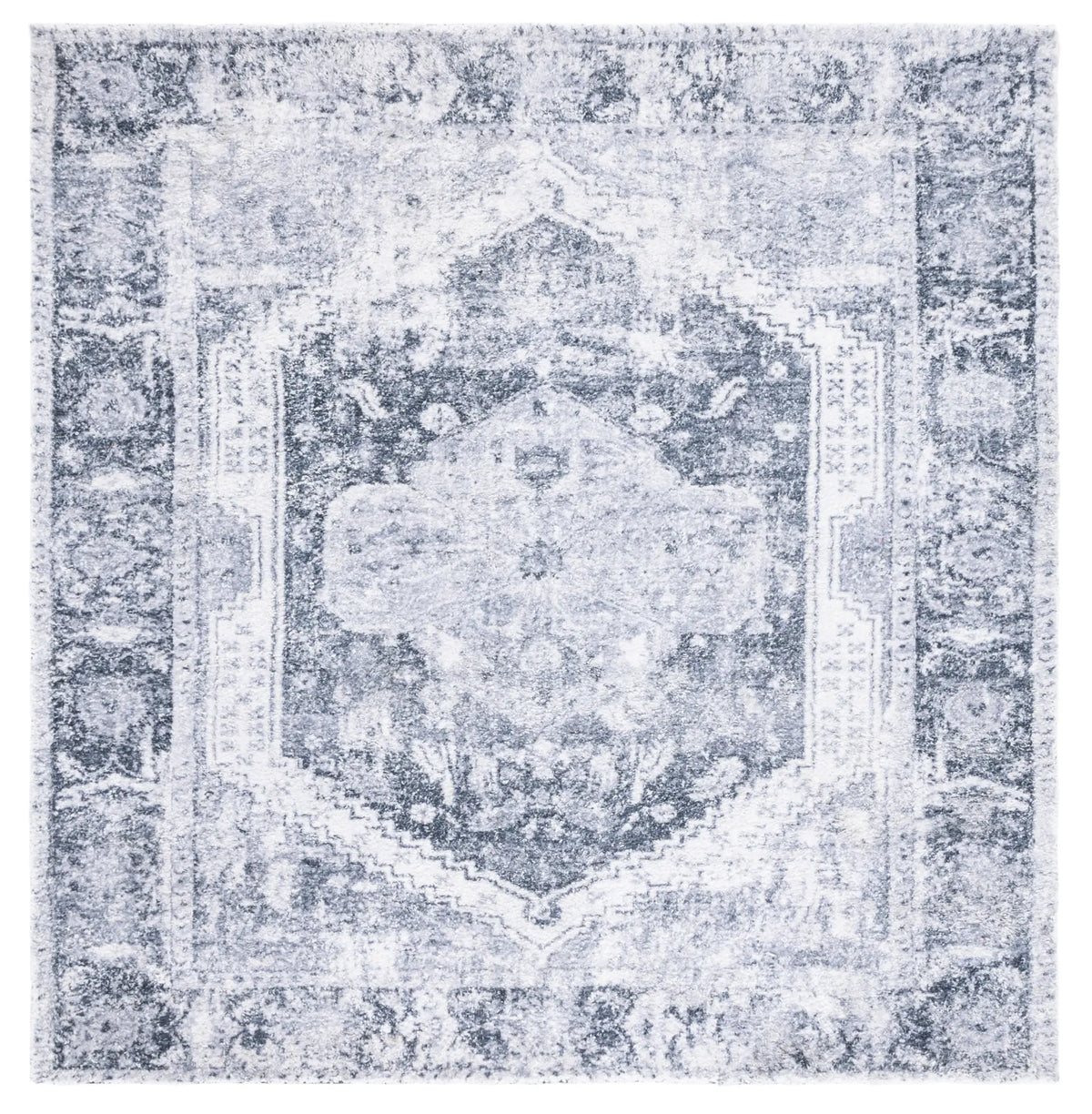 Safavieh Classic Vintage 6'-0" x 6'-0" Rug in Silver / Dark Grey