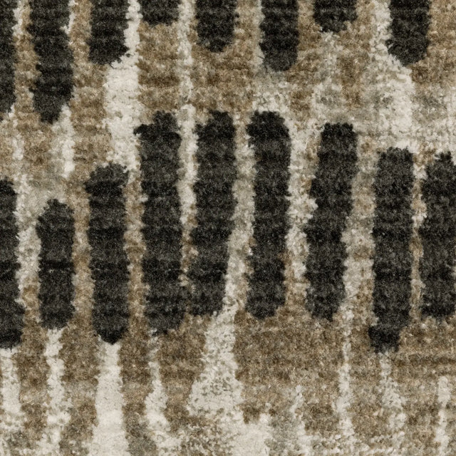 Oriental Weavers Bauer 8120D Beige/ Charcoal Rug - room scene 2
